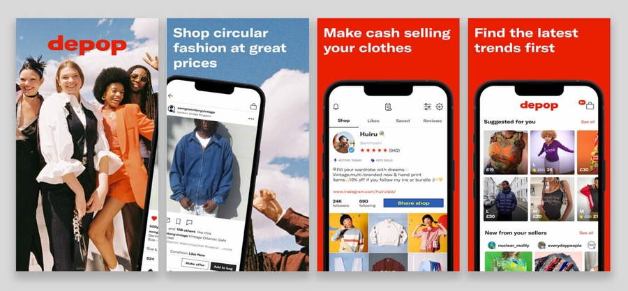 Depop - Best Mobile Apps Selling Clothes